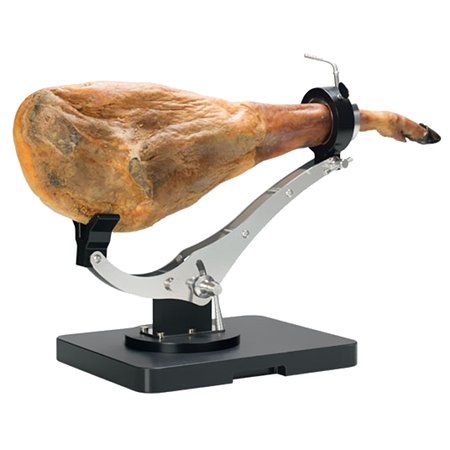Spanish ham on a Jamonero Buarfe Elite Plus, standard ham position