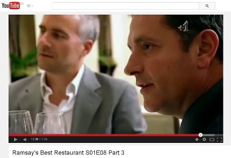 Ramón Baiget, in Ramsay's Best Restaurant program