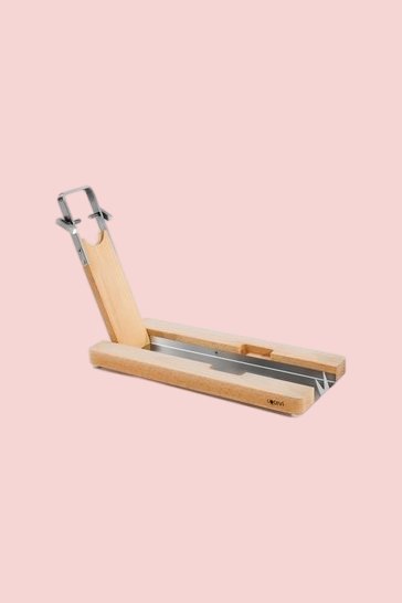 Ham Stand Lojamonero S in Wood and Stainless Steel (Folding)